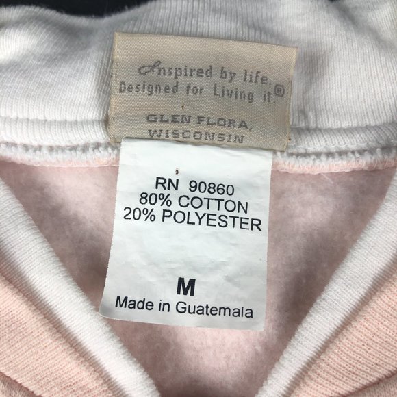 VTG Artisans Floral Light House Button Up Sweater Adult Medium Pink Nature Birds - Picture 3 of 11